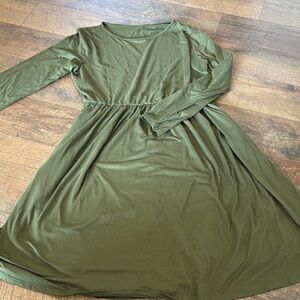Olive Green Dress